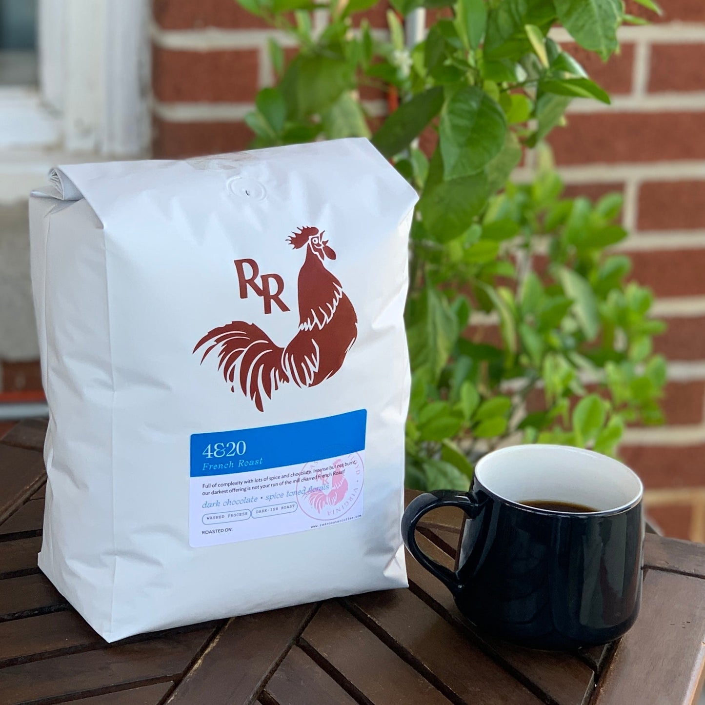 Organic 4&20 French Roast - Roasted Coffee for AeroPress and Drip Brewing