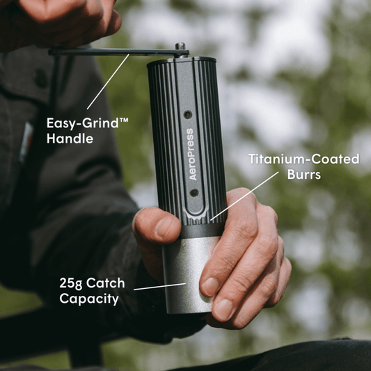 AeroPress Manual Coffee Grinder - Portable Manual Grinder for Coffee Preparation
