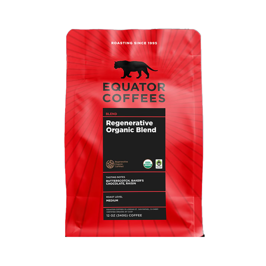 Regenerative Organic Blend 12 oz - Roasted Coffee for AeroPress and Drip Brewing