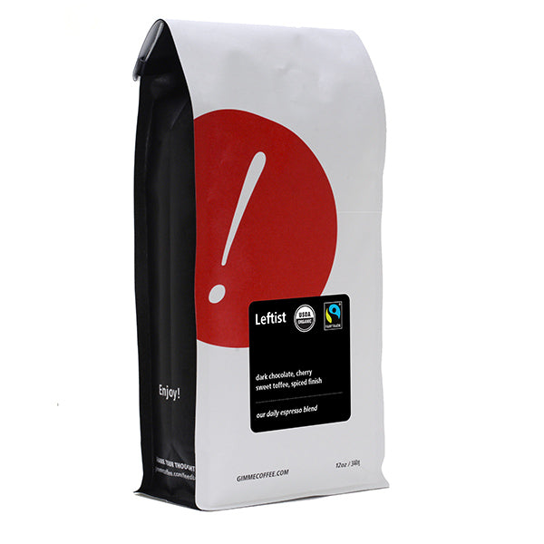 Leftist (Fairtrade Organic) 2 lb - Roasted Coffee for AeroPress and Drip Brewing
