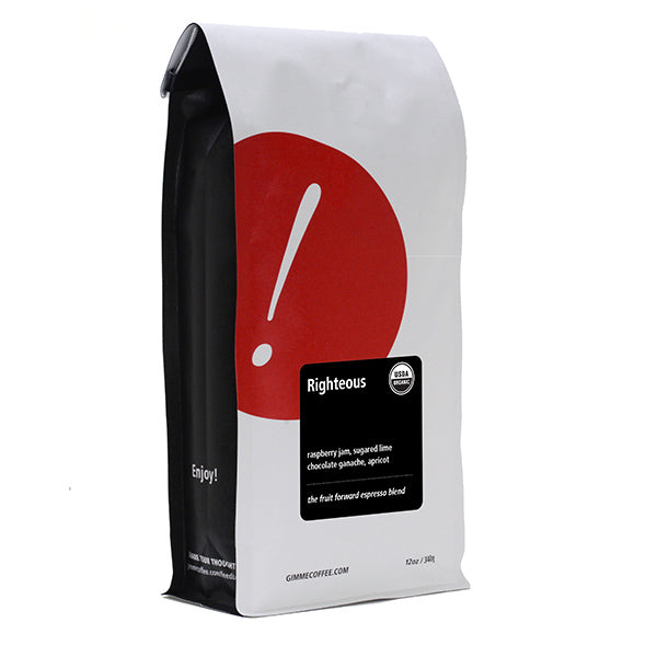 Righteous (Organic) 2 lb - Roasted Coffee for AeroPress and Drip Brewing