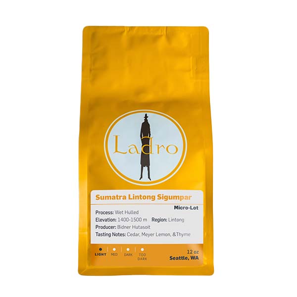 Sumatra Lintong Sigumpar 12 oz - Roasted Coffee for AeroPress and Drip Brewing