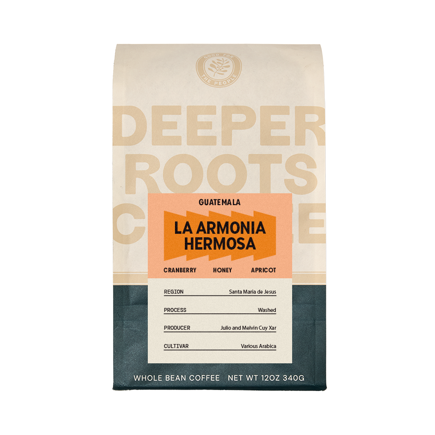 La Armonia Hermosa 12 oz - Roasted Coffee for AeroPress and Drip Brewing