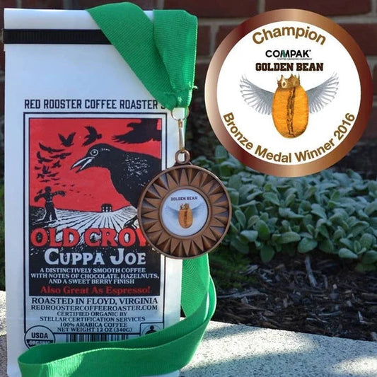 Organic Old Crow Cuppa Joe - Roasted Coffee for AeroPress and Drip Brewing