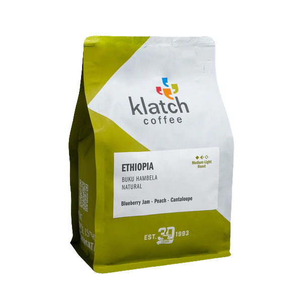 Ethiopia Buku Hambela Natural 2 lb - Roasted Coffee for AeroPress and Drip Brewing