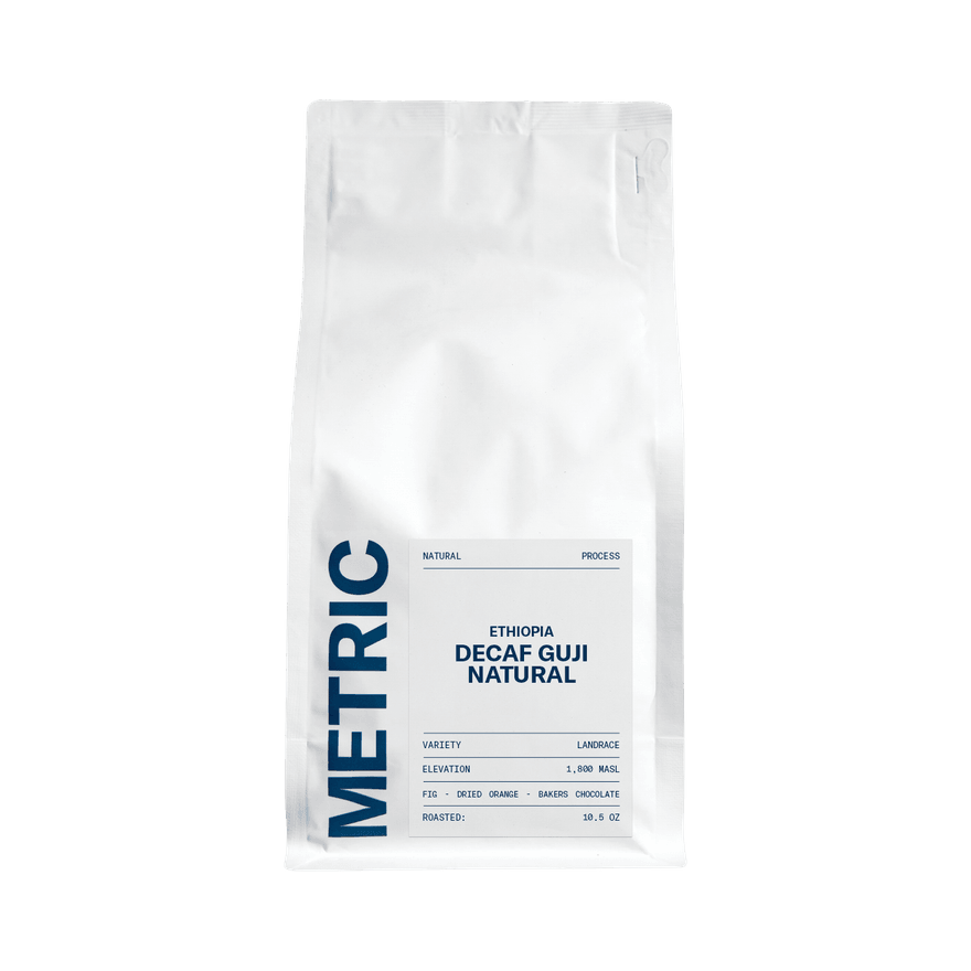 Ethiopia Decaf Guji Natural 10.5 oz - Roasted Coffee for AeroPress and Drip Brewing