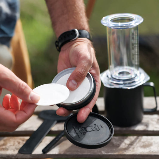 AeroPress Travel Filter Holder - Reusable Filter Design for Coffee Preparation