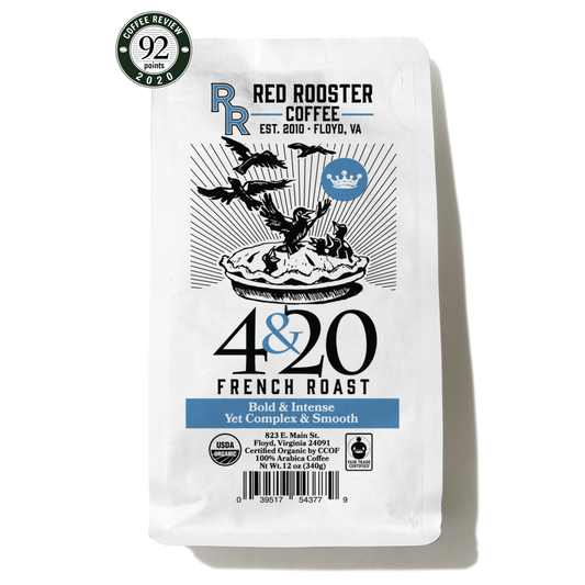 Organic 4&20 French Roast - Roasted Coffee for AeroPress and Drip Brewing