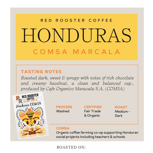 Honduras COMSA Marcala - Roasted Coffee for AeroPress and Drip Brewing