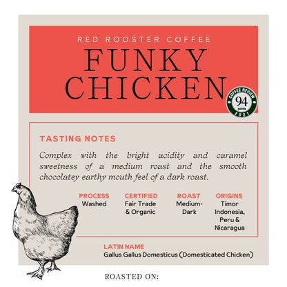 Organic Funky Chicken - Roasted Coffee for AeroPress and Drip Brewing