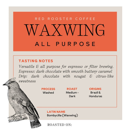 Waxwing All-Purpose Blend - Roasted Coffee for AeroPress and Drip Brewing