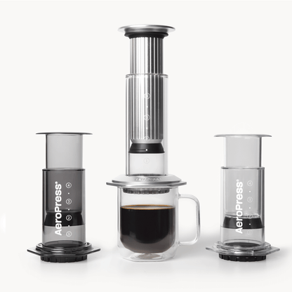 AeroPress Double Wall Glass Coffee Mug - 2 Pack - Everyday Coffee Drinkware for Convenient Serving