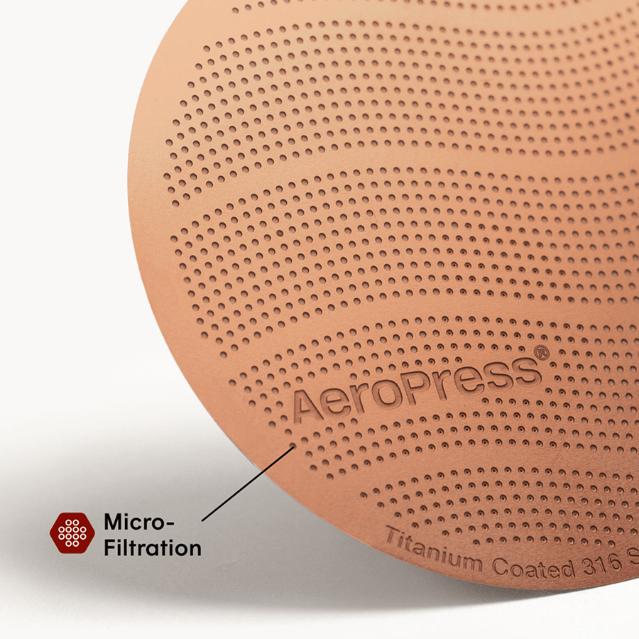 AeroPress Gold Tone Filter - Standard - Reusable Filter Design for Coffee Preparation
