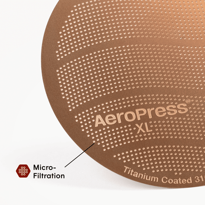 AeroPress Gold Tone Filter - XL - Reusable Filter Design for Coffee Preparation