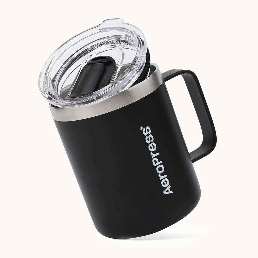 AeroPress Travel Coffee Mug - Stainless Steel - Everyday Coffee Drinkware for Convenient Serving