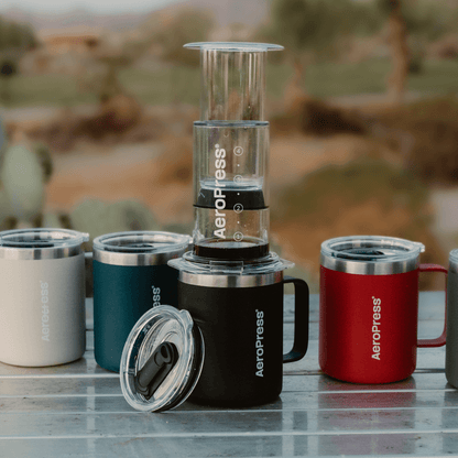 AeroPress Travel Coffee Mug - Stainless Steel - Everyday Coffee Drinkware for Convenient Serving