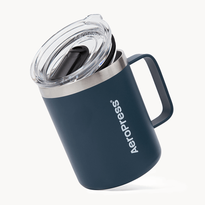 AeroPress Travel Coffee Mug - Stainless Steel - Everyday Coffee Drinkware for Convenient Serving