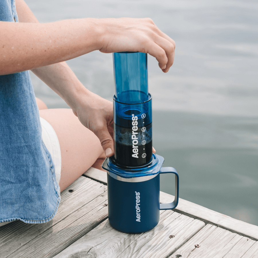 AeroPress Travel Coffee Mug - Stainless Steel - Everyday Coffee Drinkware for Convenient Serving
