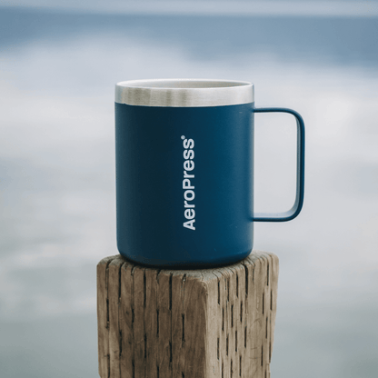 AeroPress Travel Coffee Mug - Stainless Steel - Everyday Coffee Drinkware for Convenient Serving