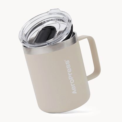 AeroPress Travel Coffee Mug - Stainless Steel - Everyday Coffee Drinkware for Convenient Serving