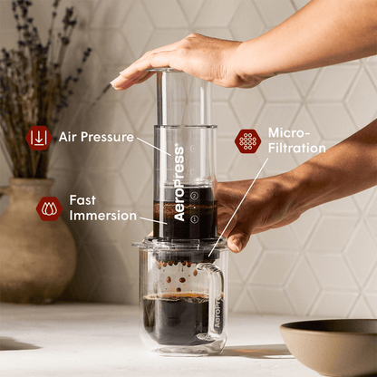AeroPress Natural Paper Micro-Filters - Standard - Reusable Filter Design for Coffee Preparation