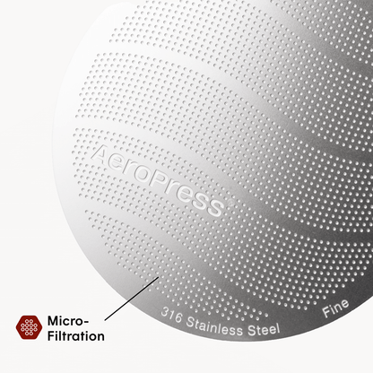 AeroPress Stainless Steel Filter - Standard - Reusable Filter Design for Coffee Preparation