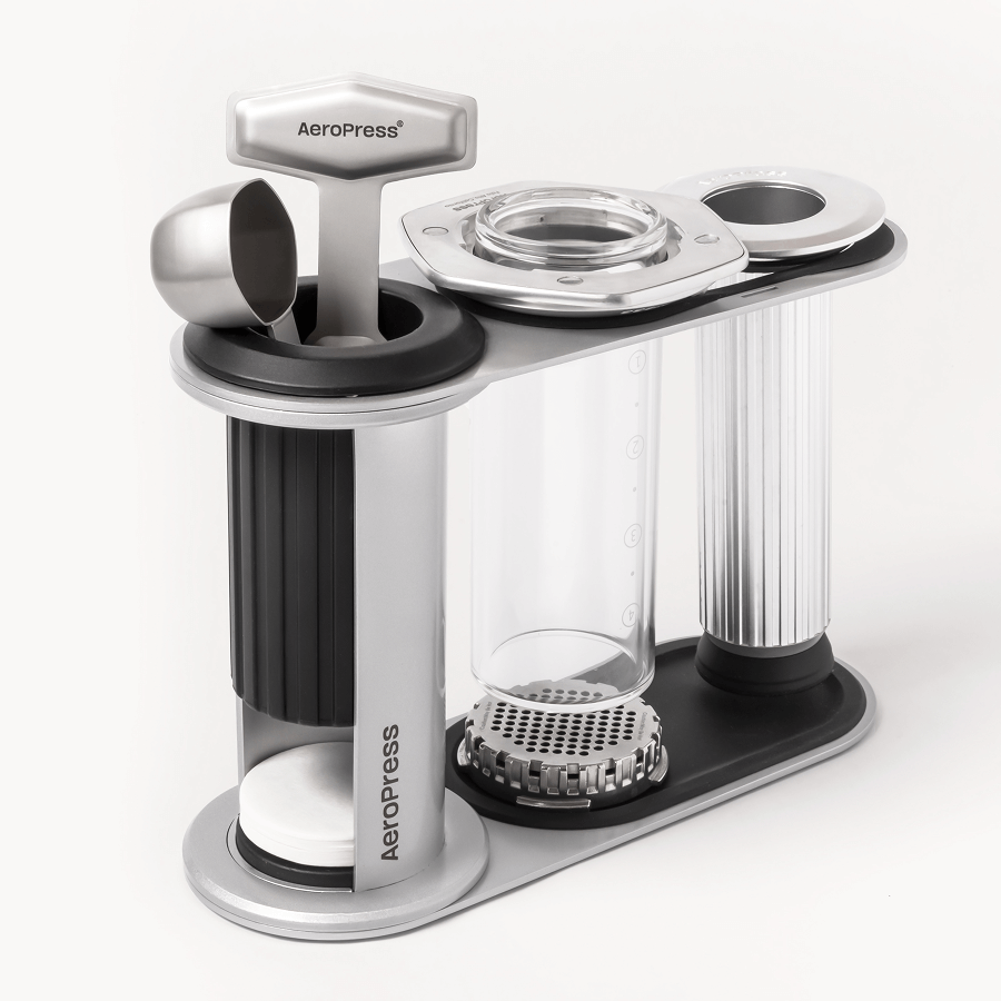 AeroPress Organizer Stand - Stainless Steel - Brewing Tool Holder for Daily Coffee Routines