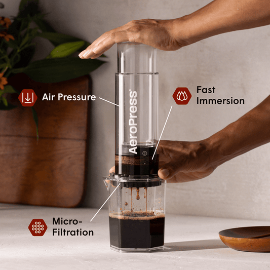 AeroPress Coffee Maker - Clear XL - Coffee Maker for Home, Office and Travel