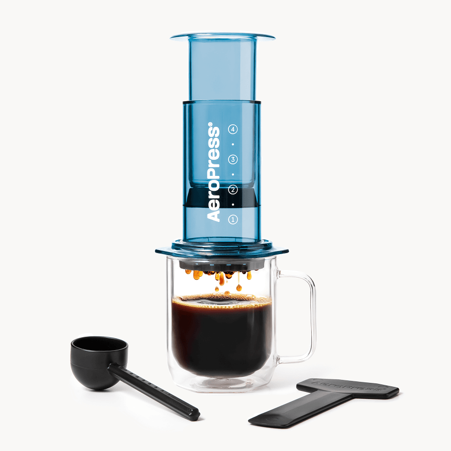 AeroPress Coffee Maker - Clear & Colors - Coffee Maker for Home, Office and Travel