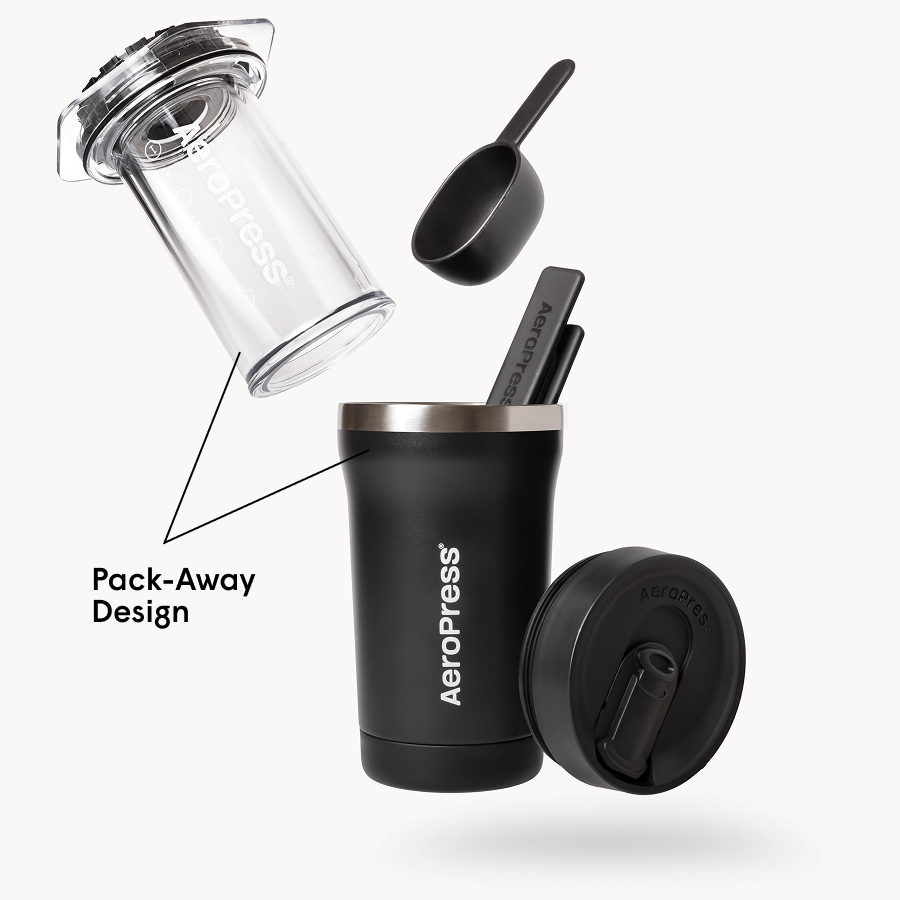 AeroPress Coffee Maker - Go Plus - Coffee Maker for Home, Office and Travel