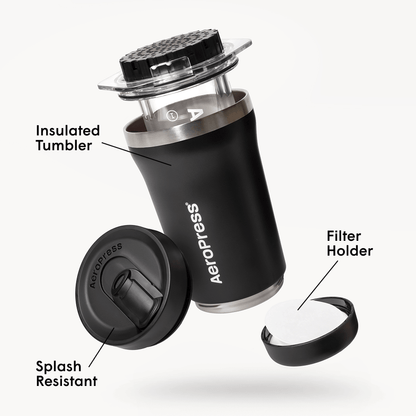 AeroPress Coffee Maker - Go Plus - Coffee Maker for Home, Office and Travel