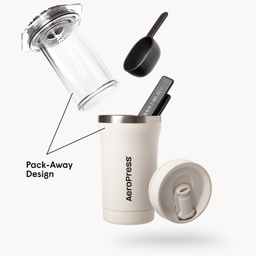AeroPress Coffee Maker - Go Plus - Coffee Maker for Home, Office and Travel