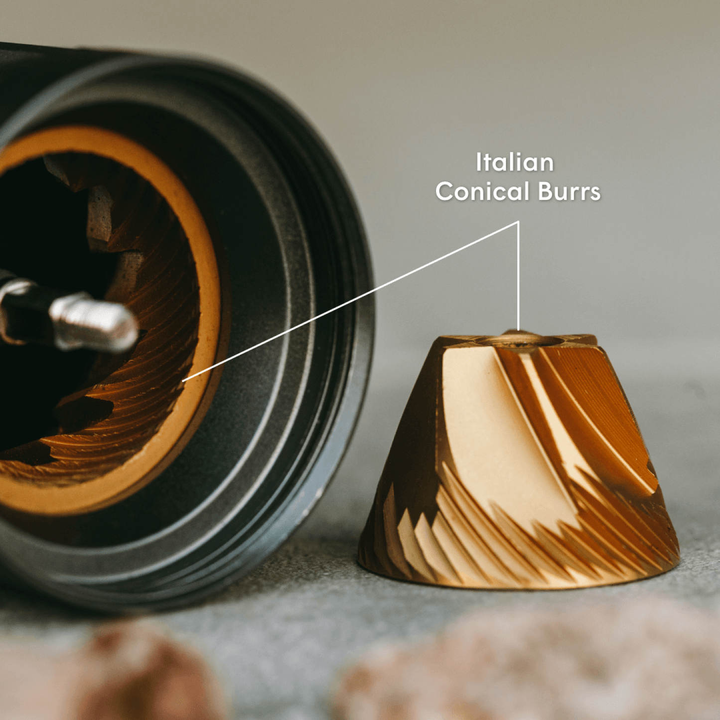 AeroPress Manual Coffee Grinder - Portable Manual Grinder for Coffee Preparation
