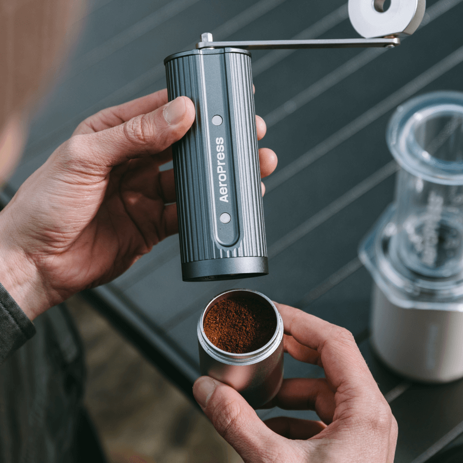 AeroPress Manual Coffee Grinder - Portable Manual Grinder for Coffee Preparation