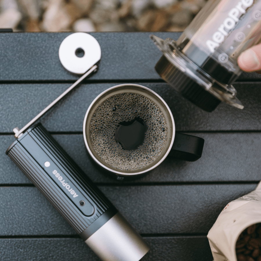 AeroPress Manual Coffee Grinder - Portable Manual Grinder for Coffee Preparation