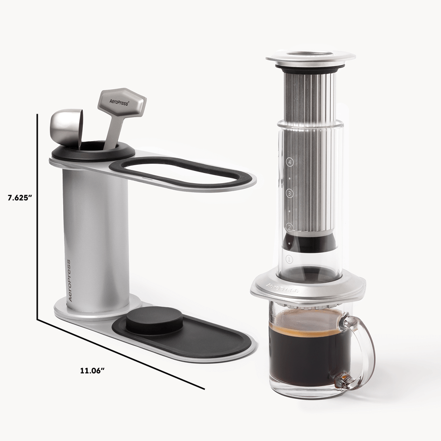 AeroPress Organizer Stand - Stainless Steel - Brewing Tool Holder for Daily Coffee Routines
