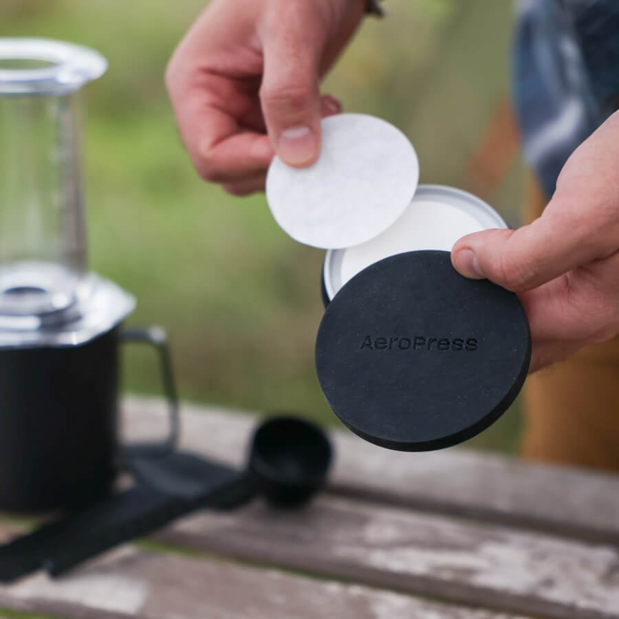 AeroPress Travel Filter Holder - Reusable Filter Design for Coffee Preparation