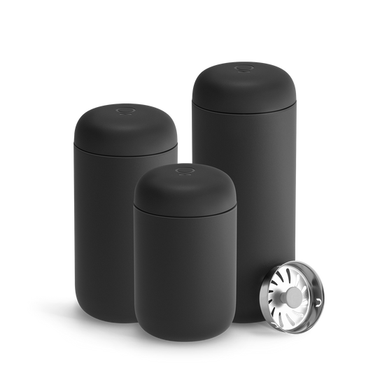 Fellow Carter Move Mug + Splash Guard - Everyday Coffee Drinkware for Convenient Serving