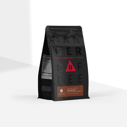 Medium Roast Whole Bean Remineralized Coffee - Roasted Coffee for AeroPress and Drip Brewing