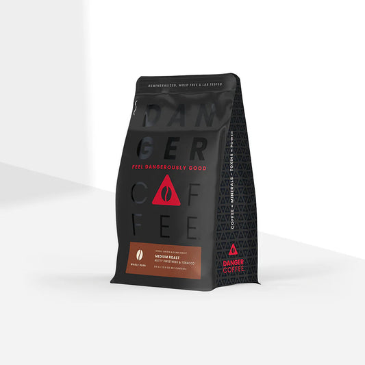 Medium Roast Whole Bean Remineralized Coffee - Roasted Coffee for AeroPress and Drip Brewing
