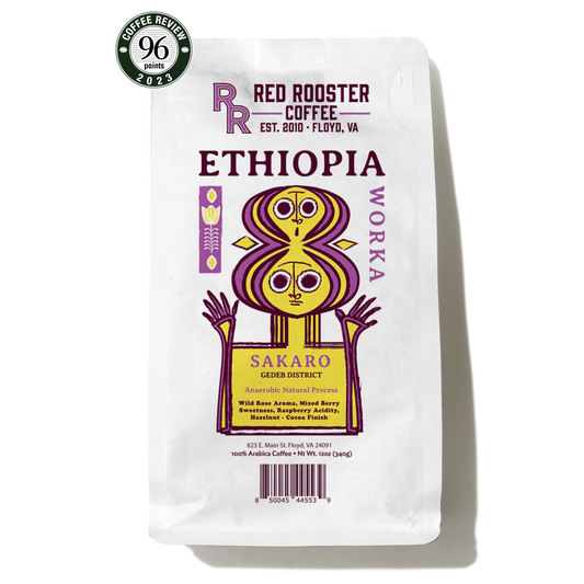 Ethiopia Worka Sakaro Anaerobic Natural - Roasted Coffee for AeroPress and Drip Brewing