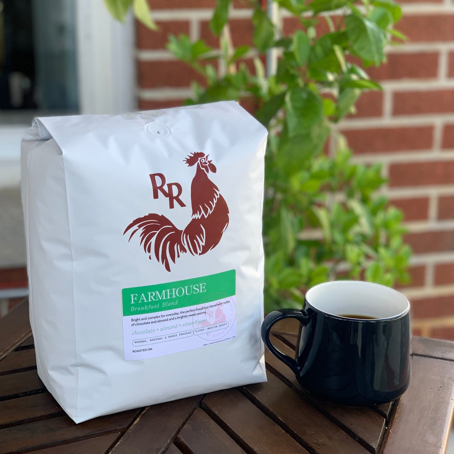 Organic Floyd Farmhouse Breakfast Blend - Roasted Coffee for AeroPress and Drip Brewing
