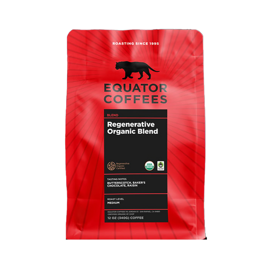 Regenerative Organic Blend 12 oz - Roasted Coffee for AeroPress and Drip Brewing