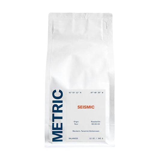Seismic 12 oz - Roasted Coffee for AeroPress and Drip Brewing