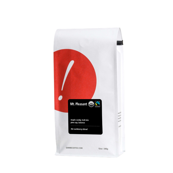 Mt Pleasant Fairtrade Organic 12 oz - Roasted Coffee for AeroPress and Drip Brewing