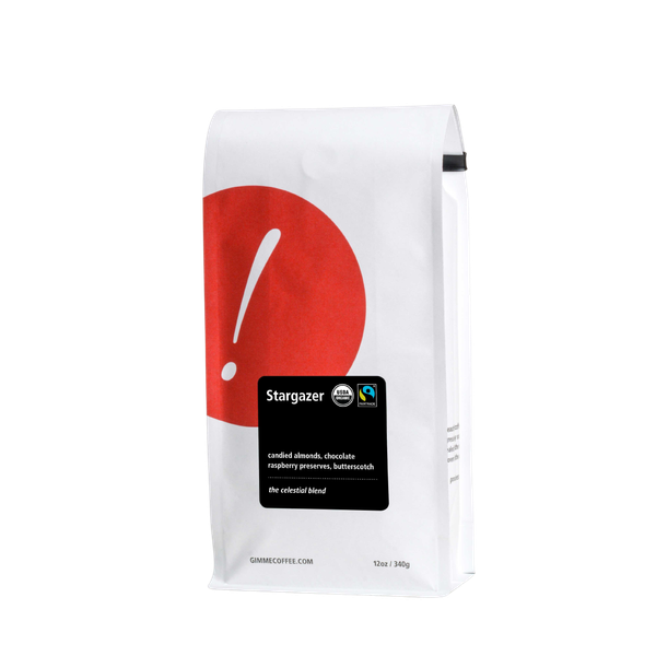 Stargazer Fairtrade Organic 12 oz - Roasted Coffee for AeroPress and Drip Brewing