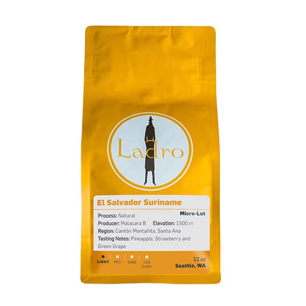 El Salvador Suriname 12 oz - Roasted Coffee for AeroPress and Drip Brewing