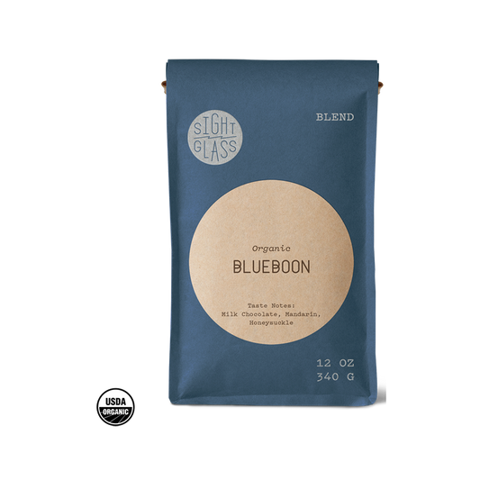 Organic Blueboon 12 oz - Roasted Coffee for AeroPress and Drip Brewing