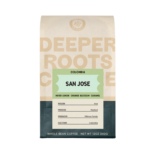 Colombia San Jose 12 oz - Roasted Coffee for AeroPress and Drip Brewing