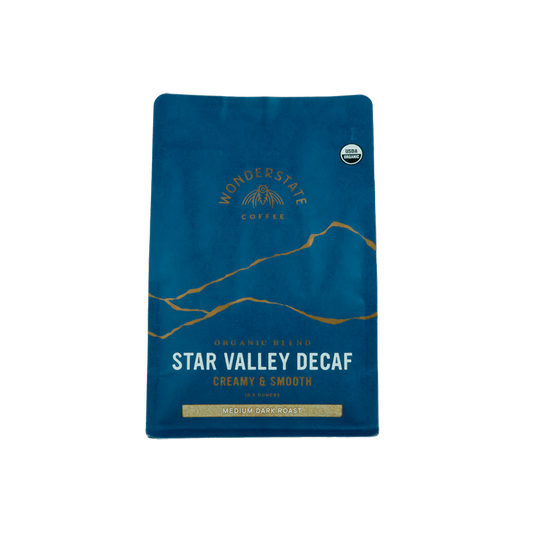 Organic Star Valley Decaf 10.5 oz - Roasted Coffee for AeroPress and Drip Brewing